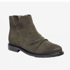 Kelsi Dagger 💚🖤 Brooklyn Pine Suede leather latch ankle Boots - Olive